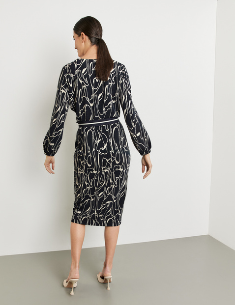 Midirock mit Jacquard-Muster