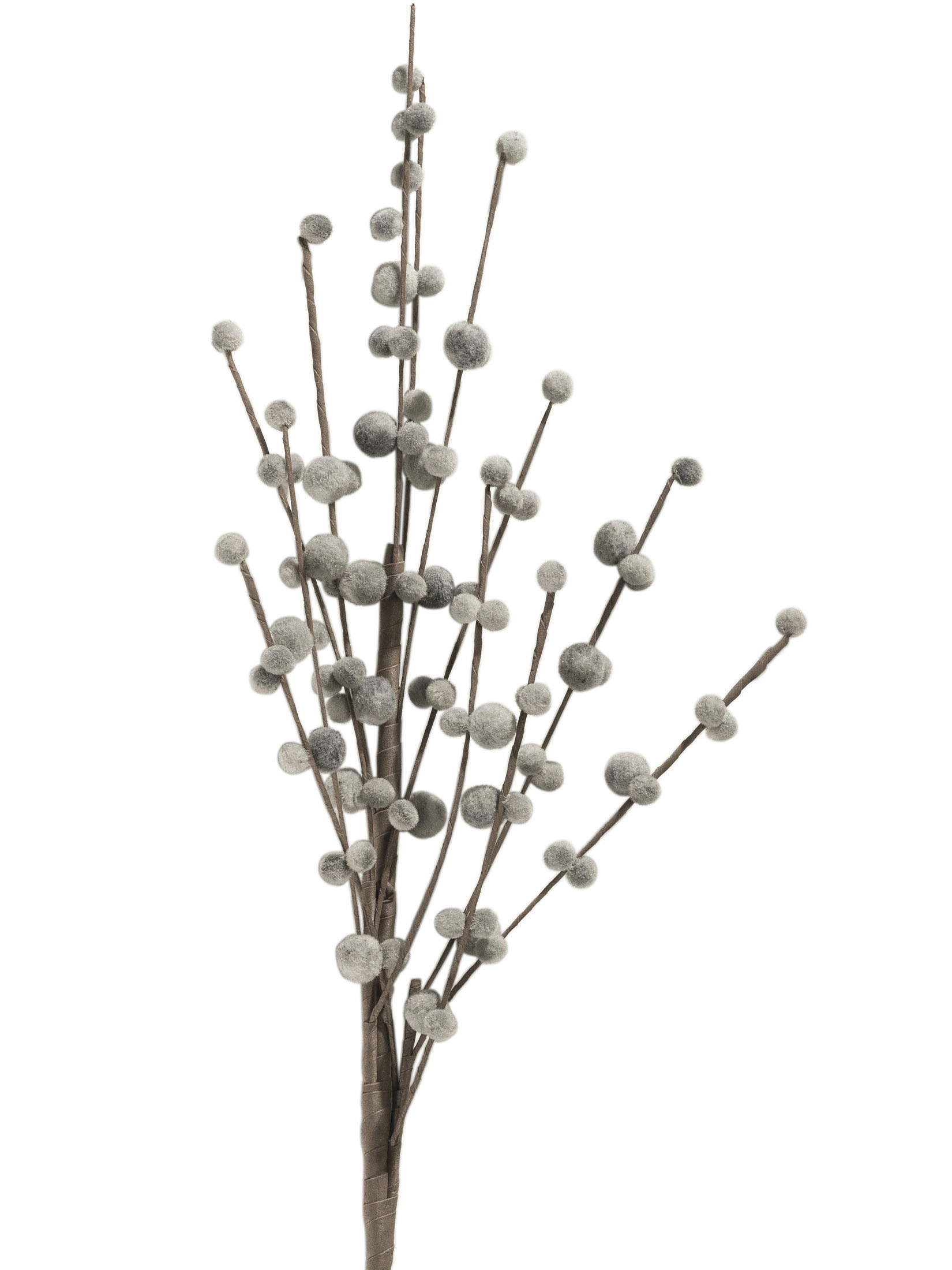 Softflower Kunstblume, Grau