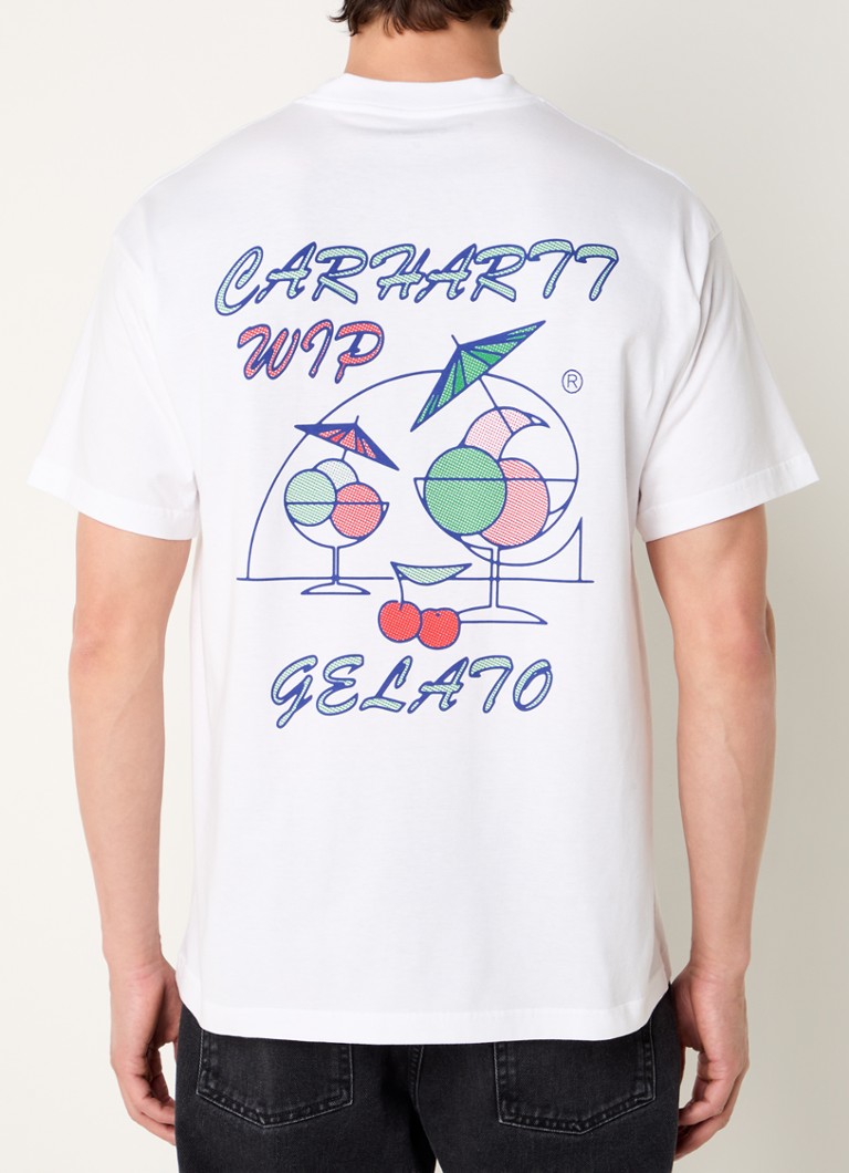 Carhartt WIP Gelato póló biopamutból, logóval és hátulnyomattal