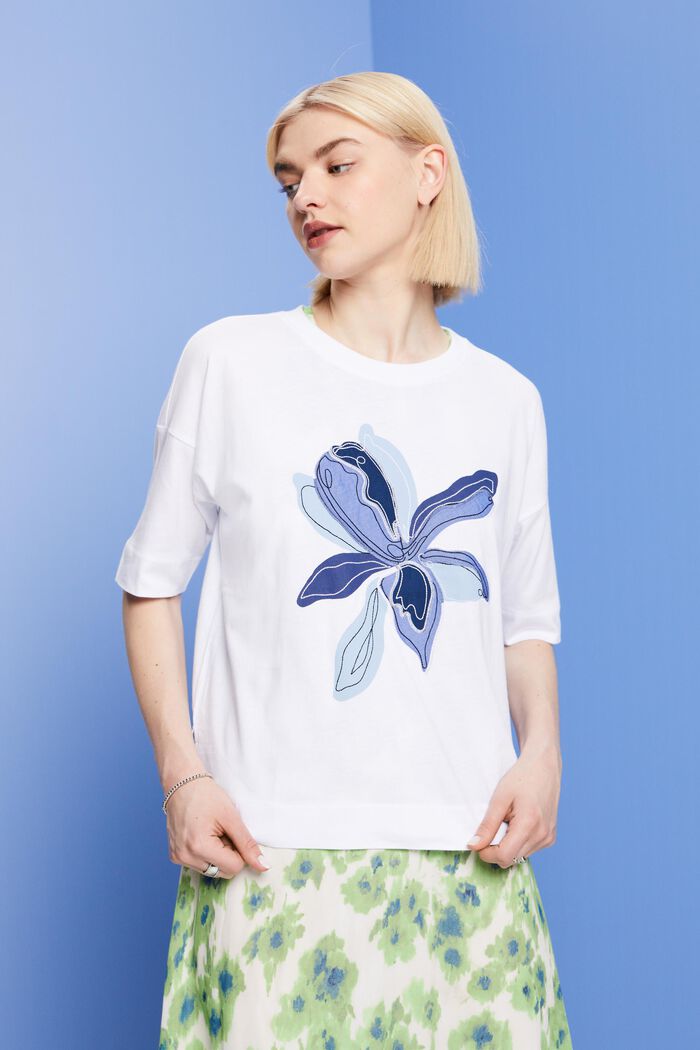 Oversize T-Shirt mit Print, TENCEL™