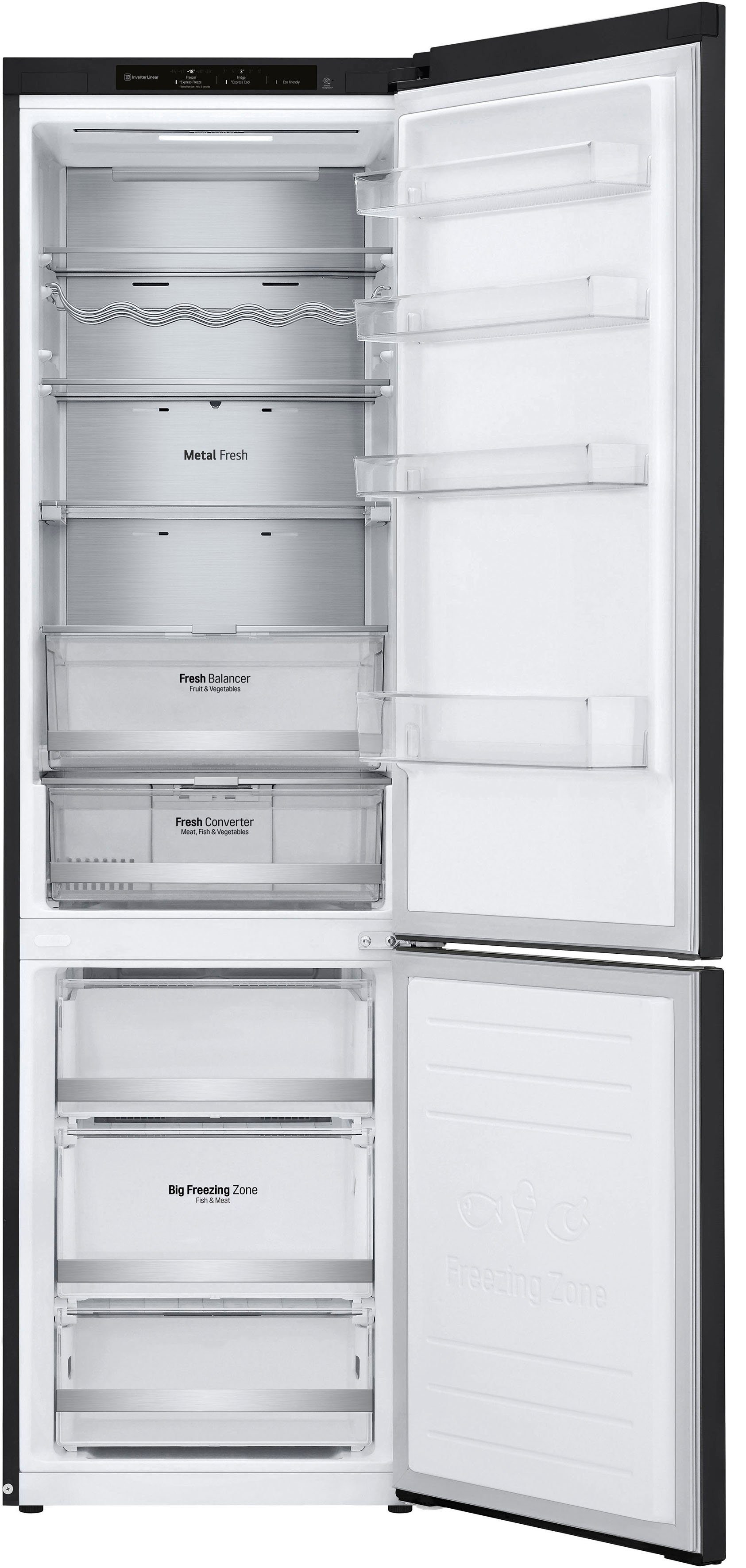 LG Kühl-/Gefrierkombination GBB72MCVBN, 203 cm hoch, 59,5 cm breit