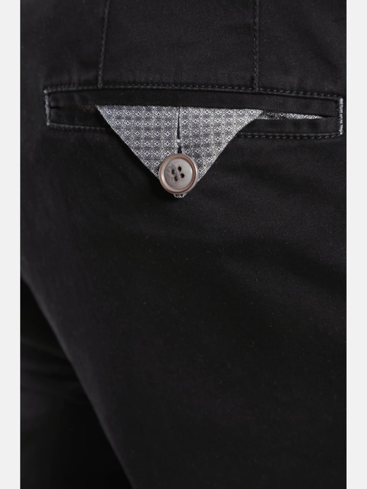 Charles Colby Tiefbundhose BARON HIAS in schwarz günstig kaufen