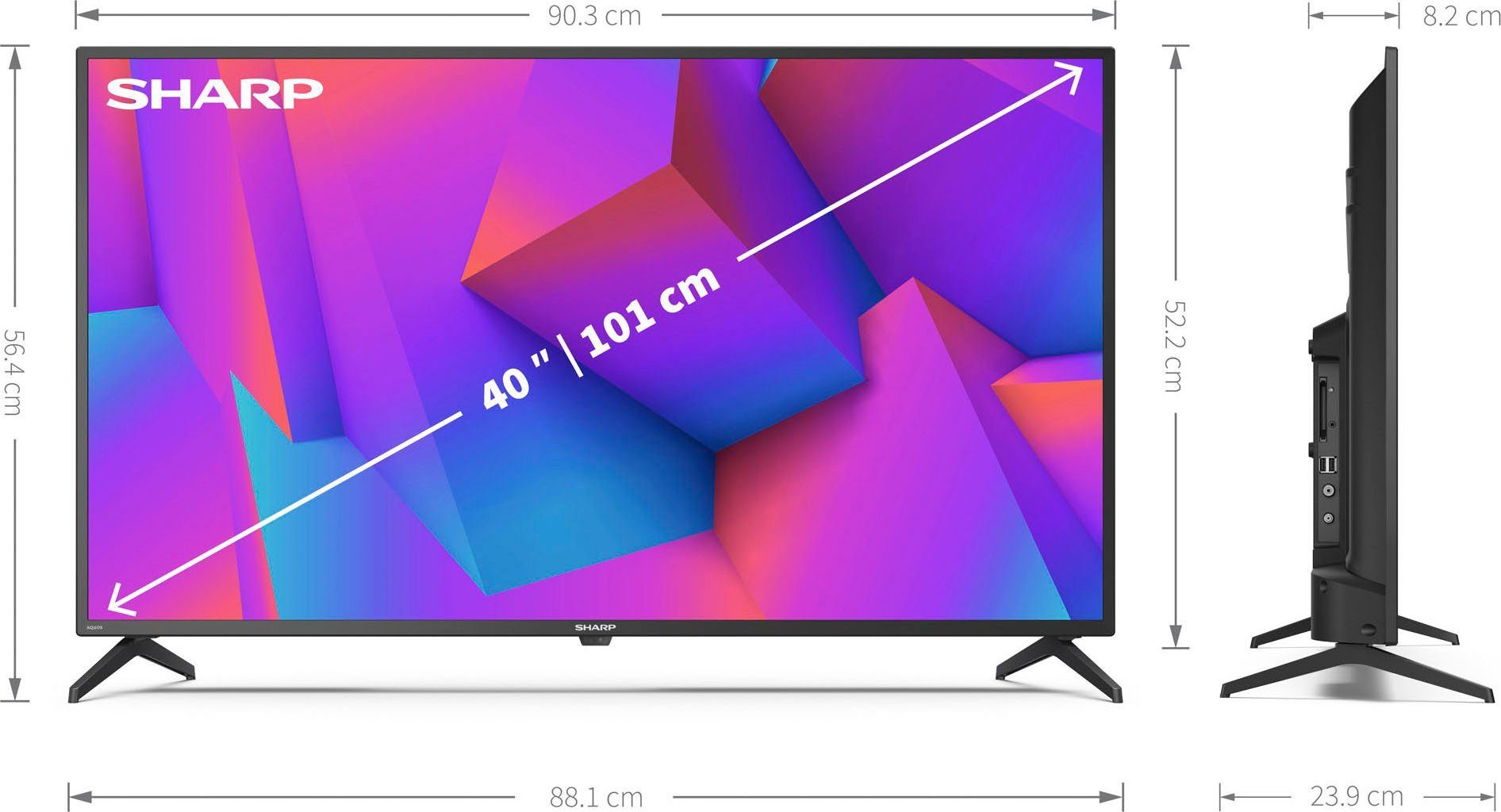 Sharp 2T-C40FEx LED-Fernseher (101 cm/40 Zoll, Full HD, Smart-TV)