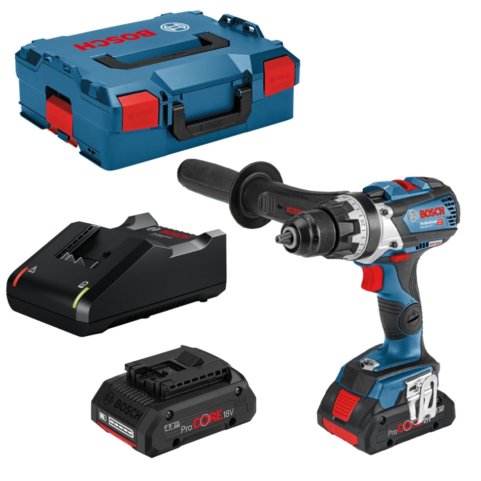 Mașină de găurit fără fir Bosch Blue 06019G010A GSR 18V-110 C 18V 4.0Ah ProCore Li-Ion în L-Boxx