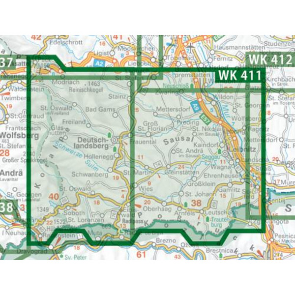 Steirisches Weinland 1 : 50 000 - Wanderkarte