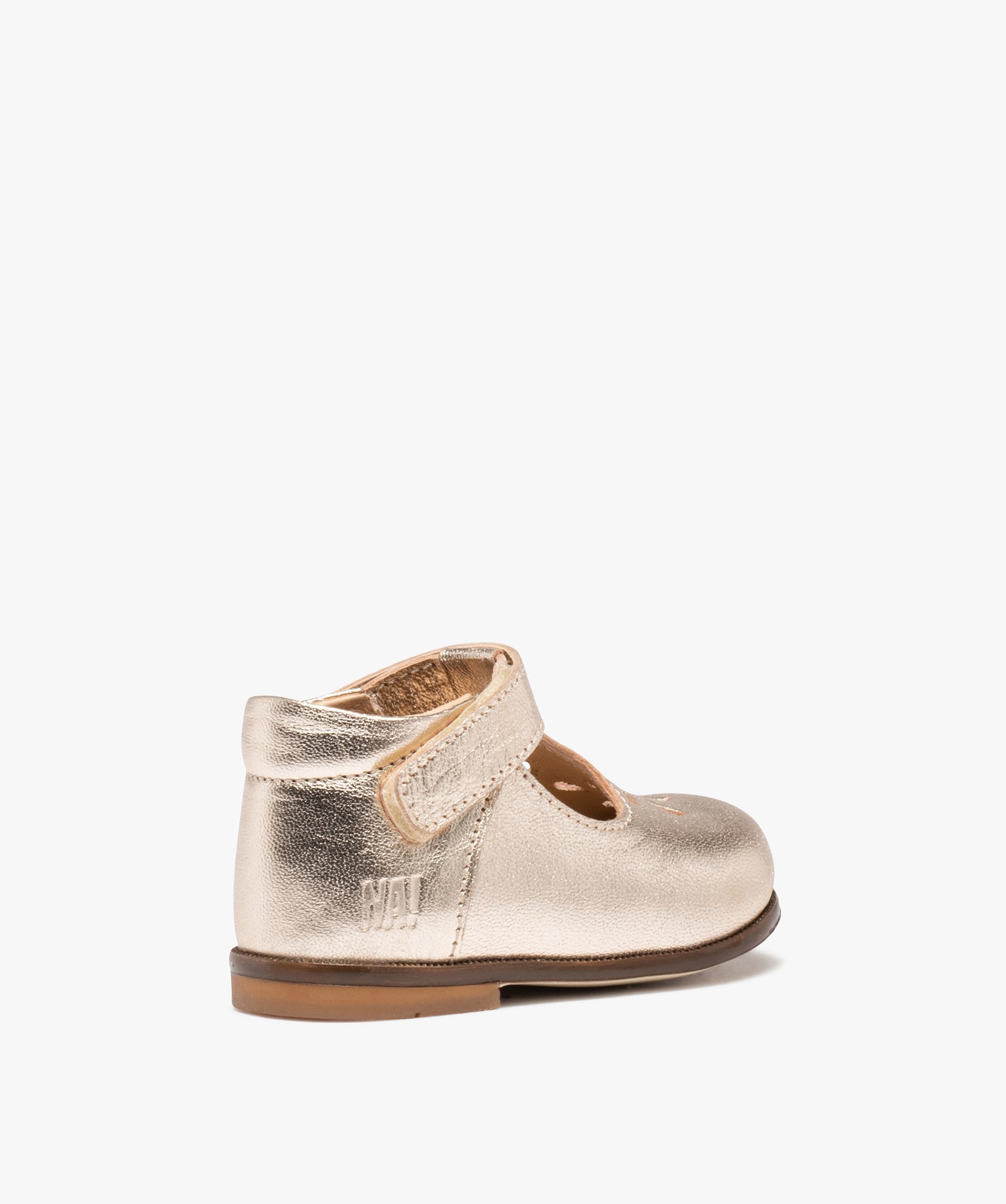 Babies premiers pas bébé fille dessus cuir uni – NA! or | GEMO