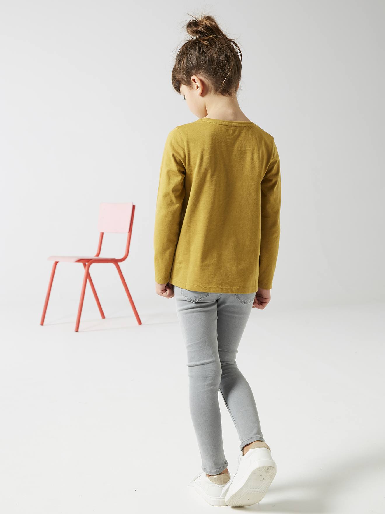 Vertbaudet Mädchen Shirt mit Messageprint BASIC Oeko-Tex - rosa