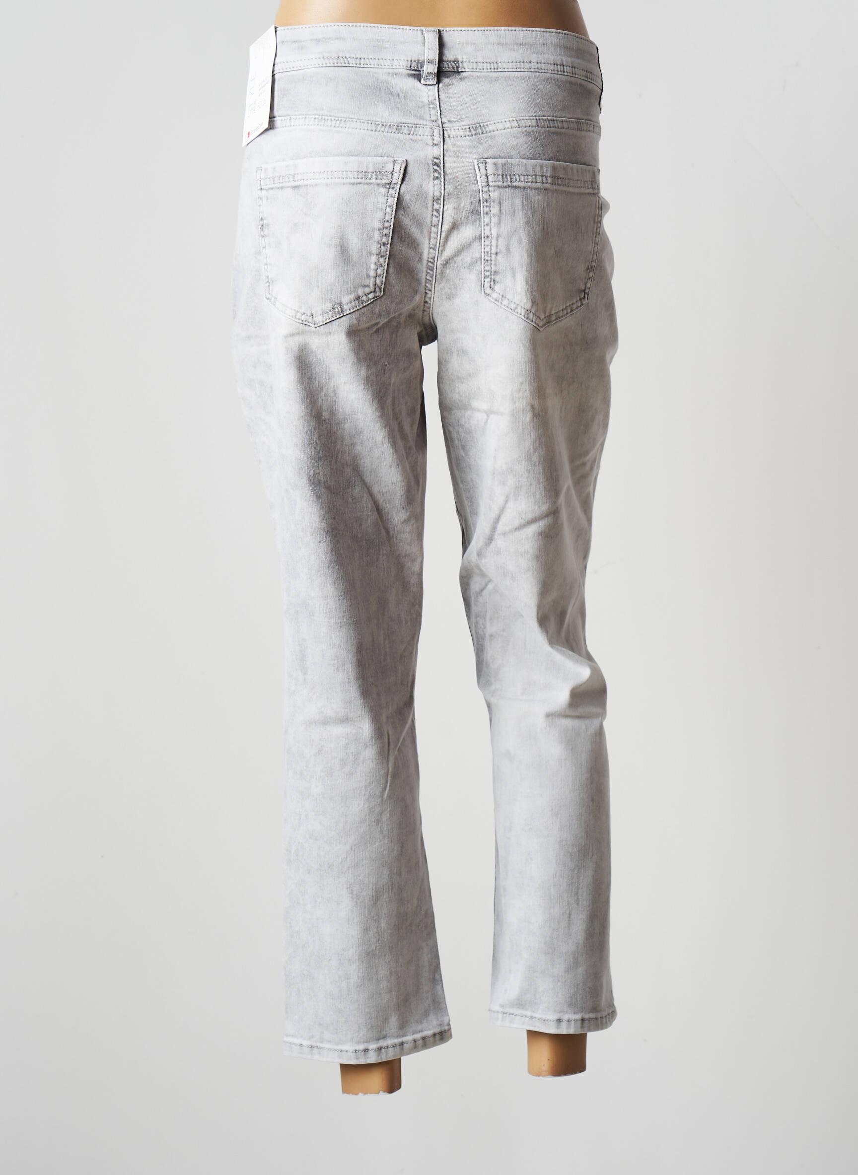 Street One Jeans Coupe Slim Femme couleur gris