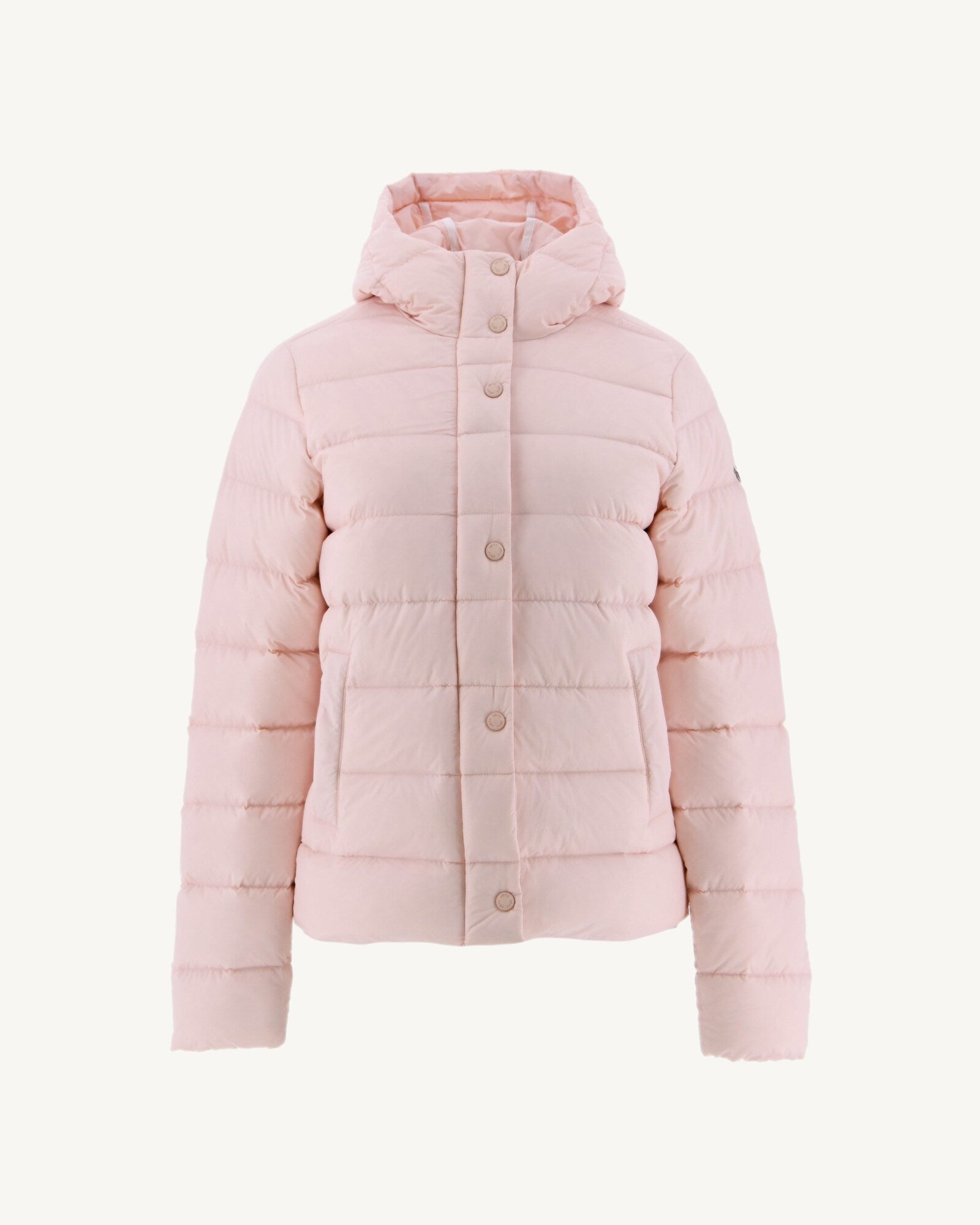 Doudoune droite à capuche Rose clair Jane