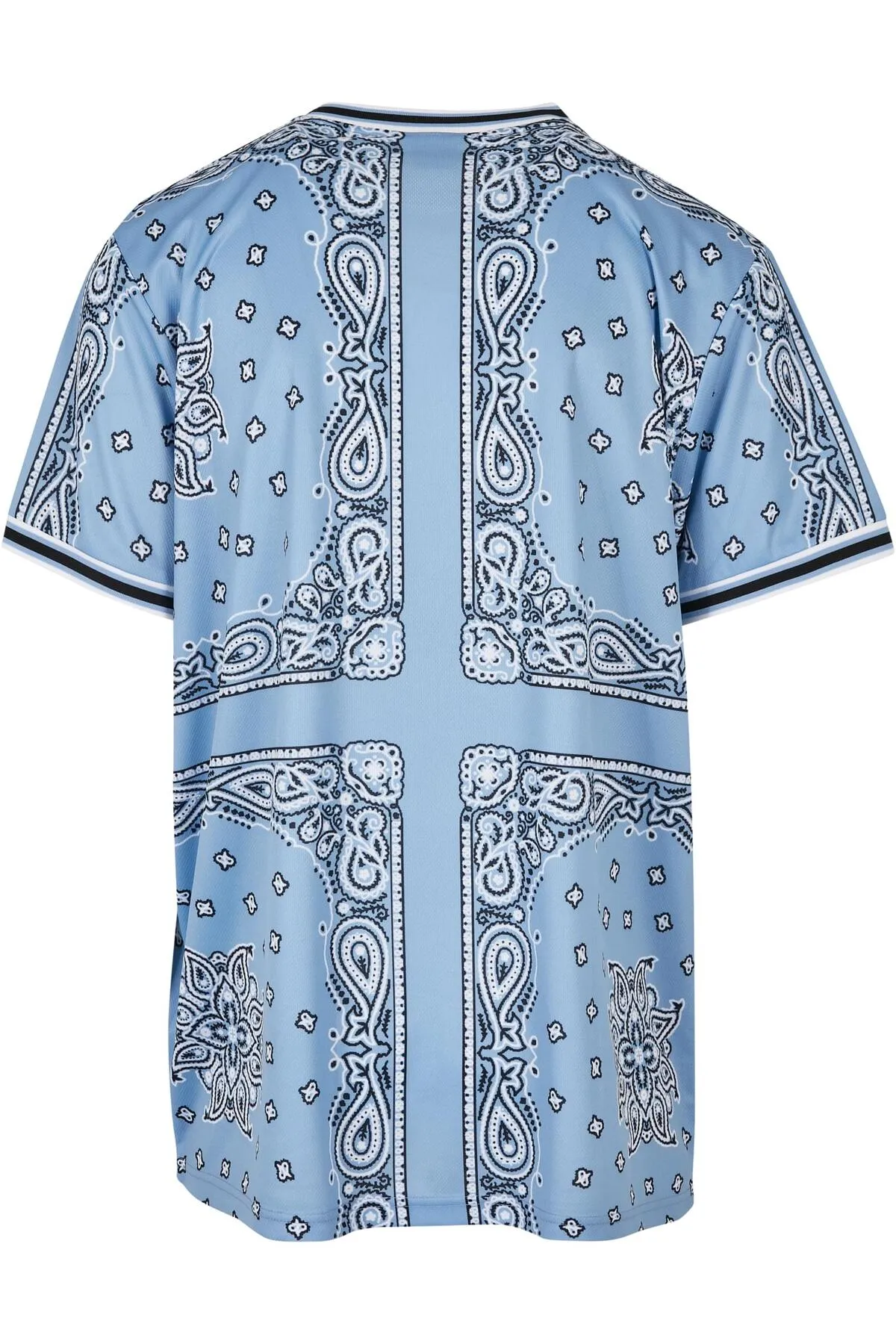 KARL KANI  Herren KM222-013-1 Serif Paisley Mesh T-Shirt