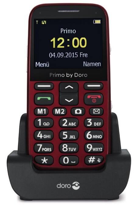 Doro Primo 366 0,3 Megapixel 5,9 cm (2,3 Zoll) Mobiltelefon Mobiltelefon Rot
