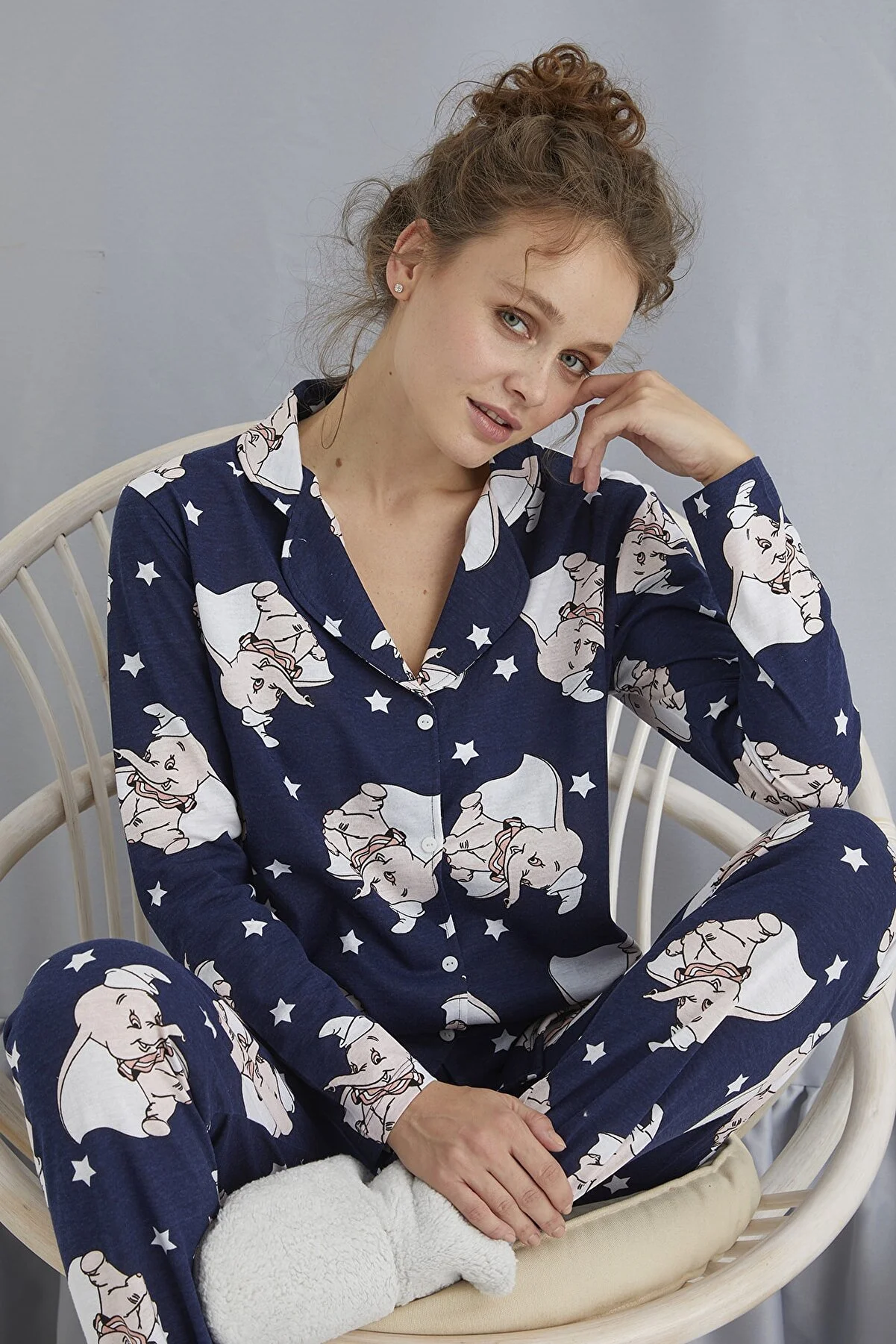 STRAWBERRY  Pyjama-Set mit Knöpfen