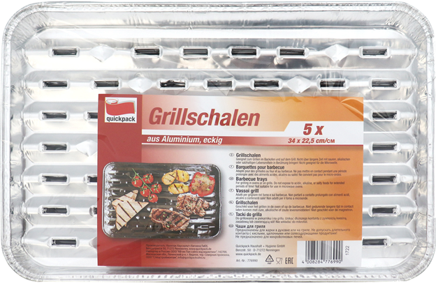QuickPack Alu Grillschale
