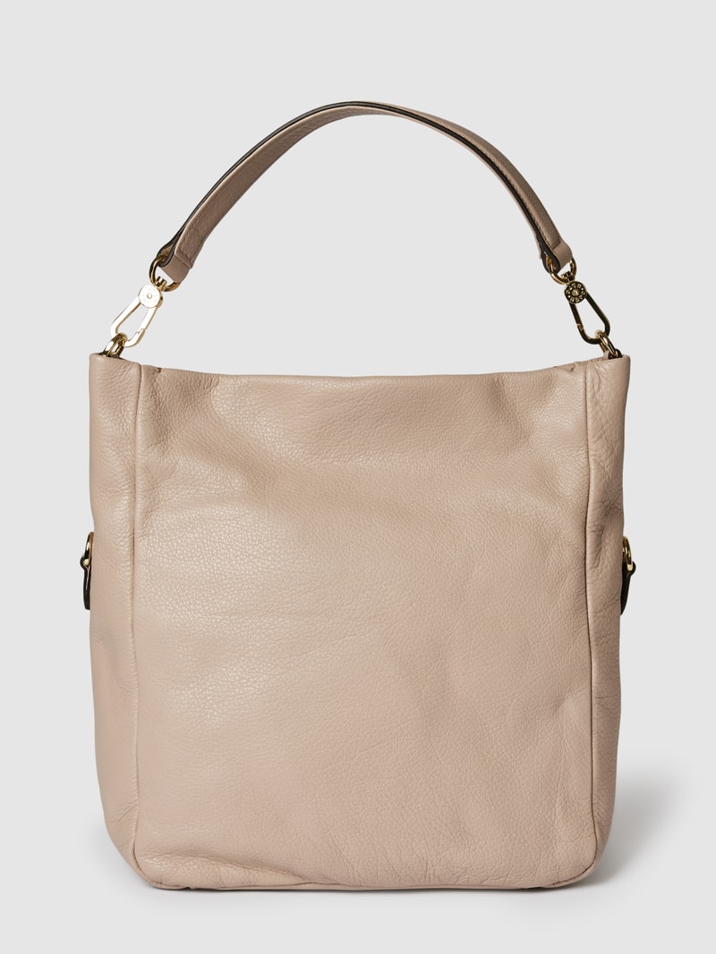 Tote Bag mit Label-Detail Modell 'RAQUEL' in sand
