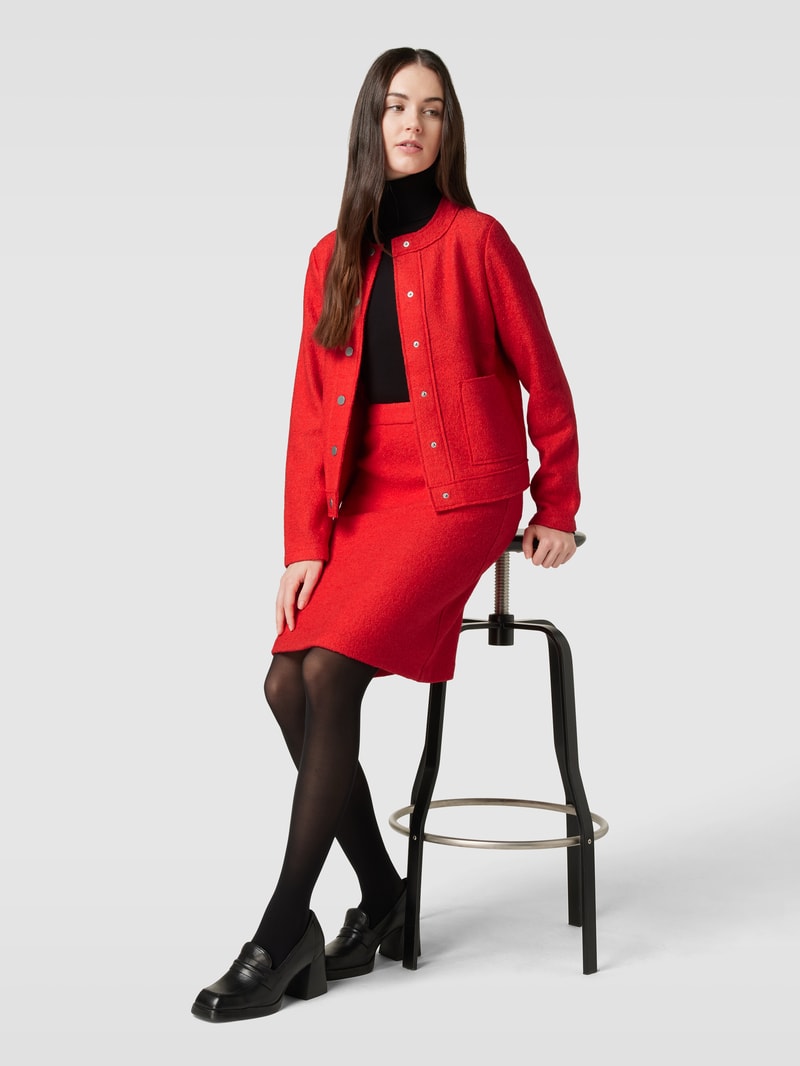 Blazer mit aufgesetzten Taschen in rot