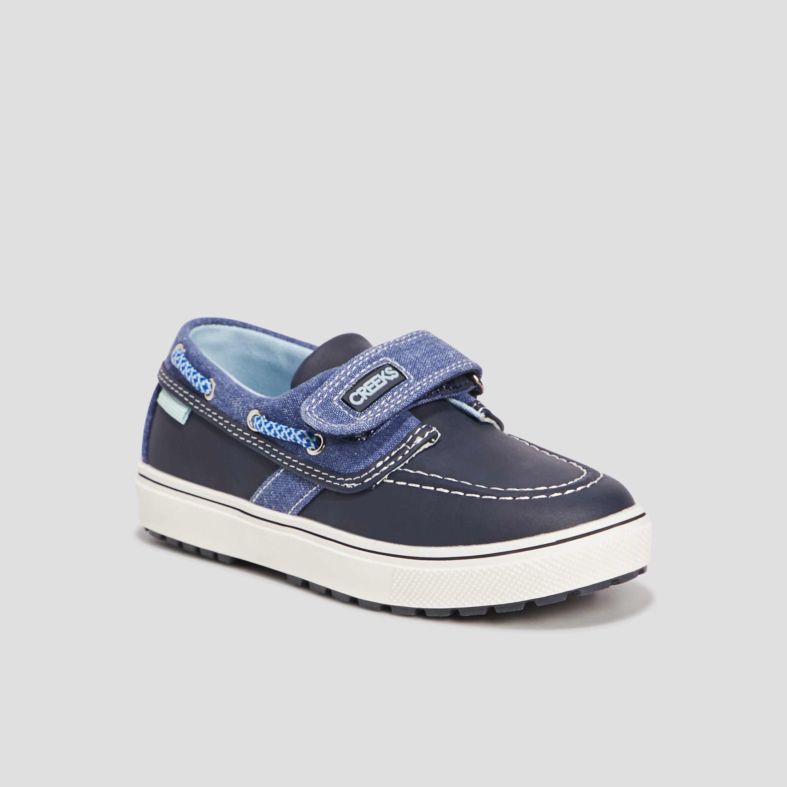 Chaussures en toile à scratch Creeks bleu garçon | La Halle