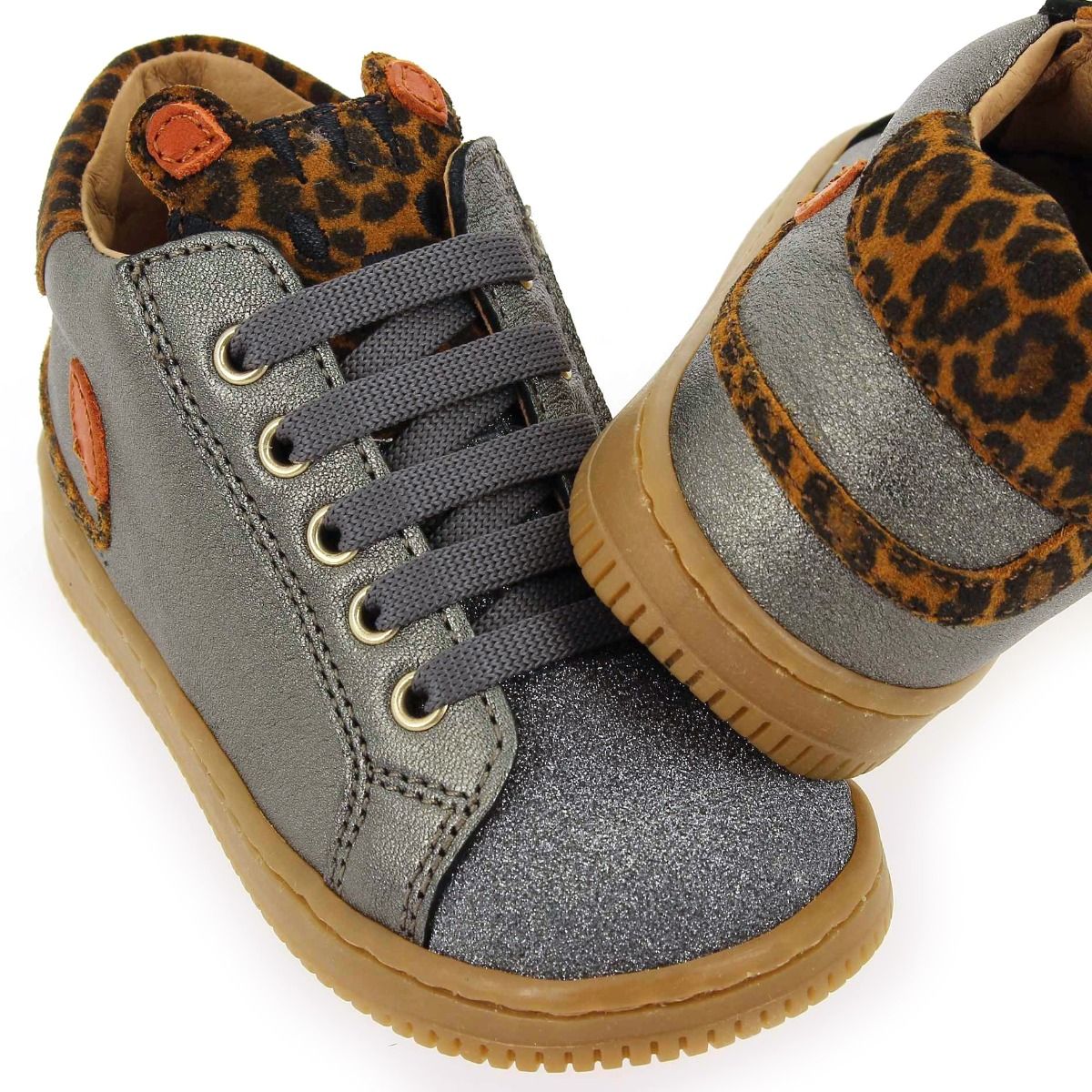Babybotte  FLEOPARD - gris orange