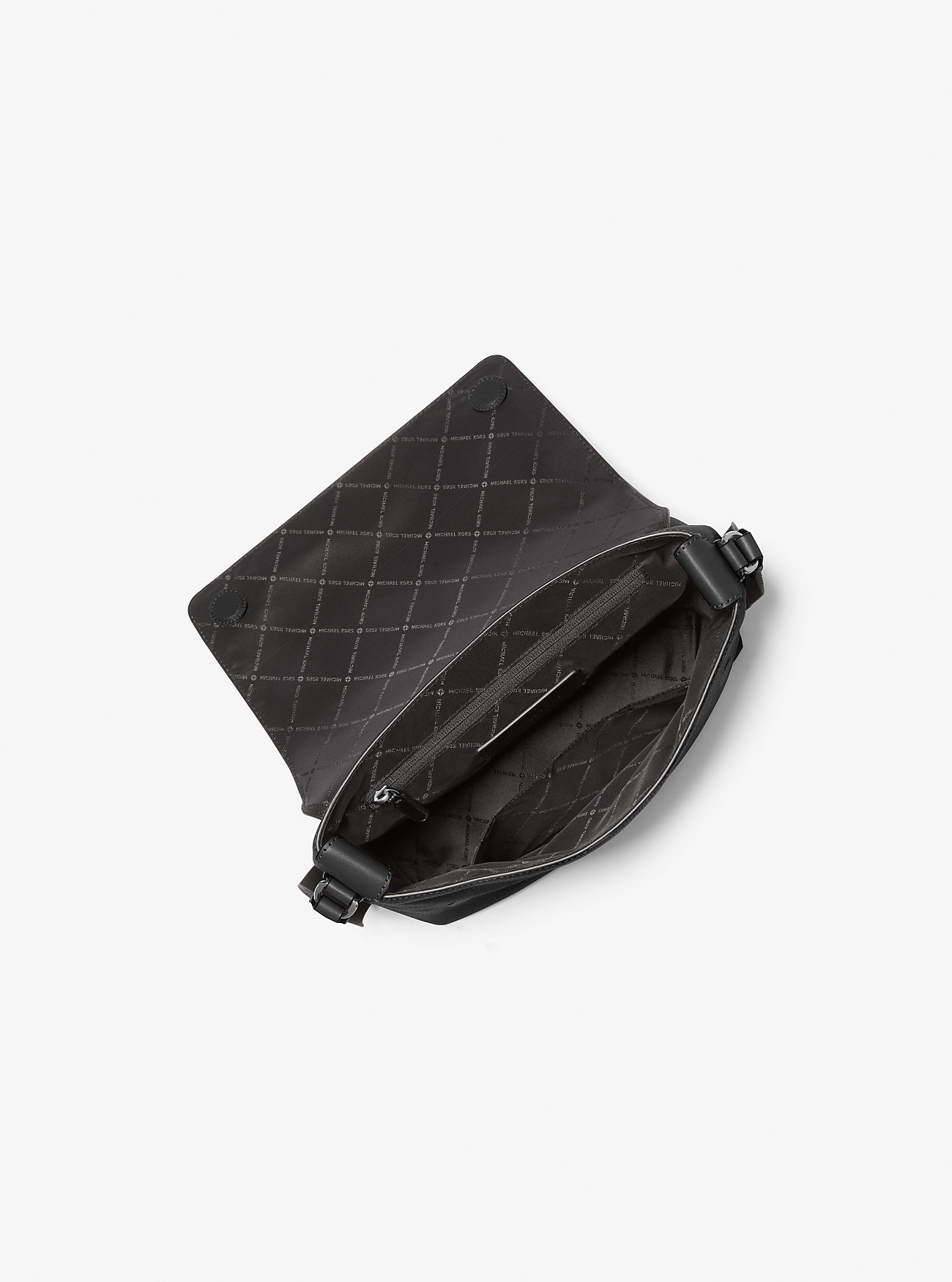 Hudson Liten Skinnveske i Pebbled-skinn – SVART