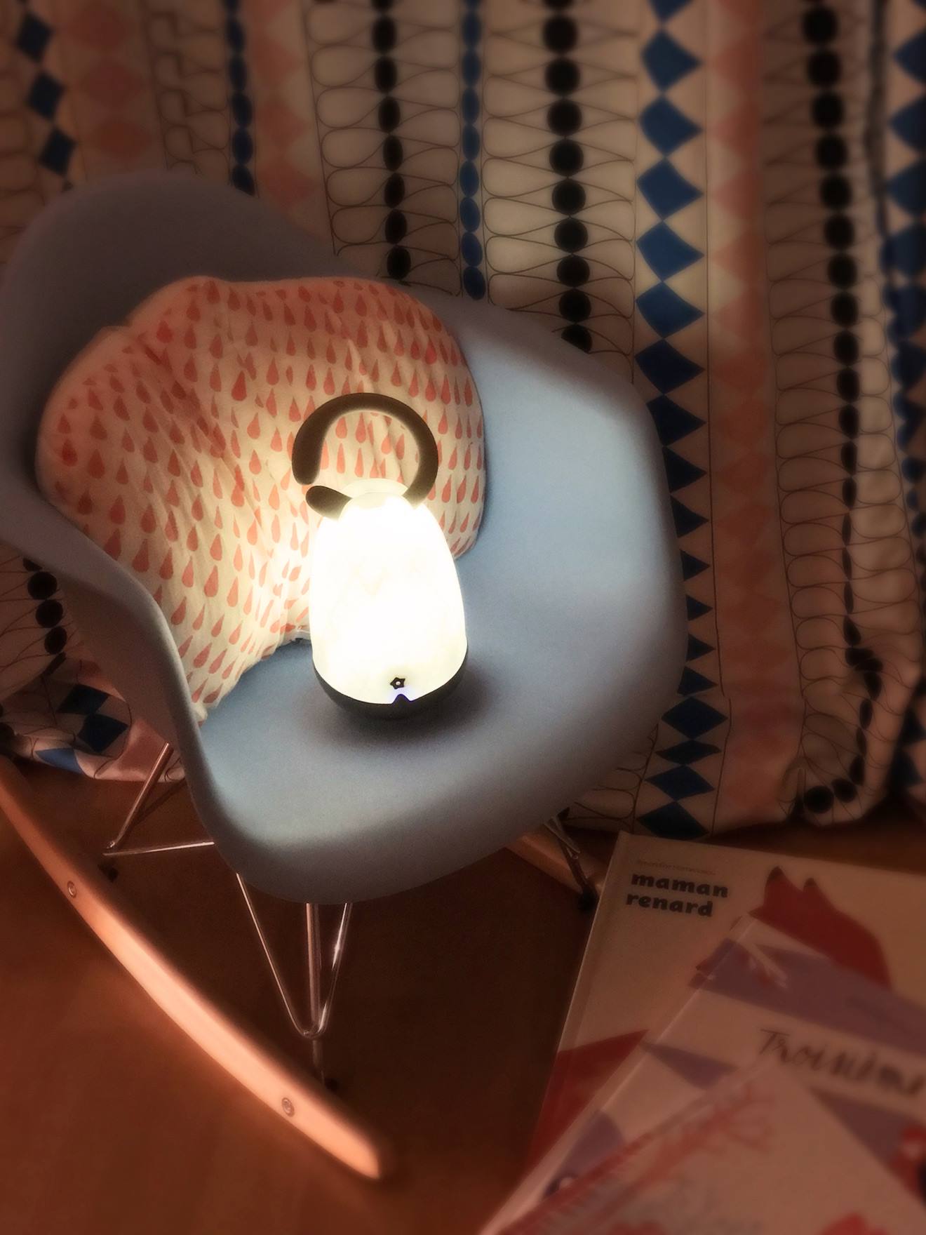 Lanterne magique Lumiblo PABOBO blanc/taupe