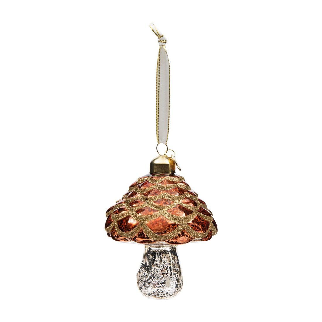 Sparkling Mushroom Weihnachtskugel