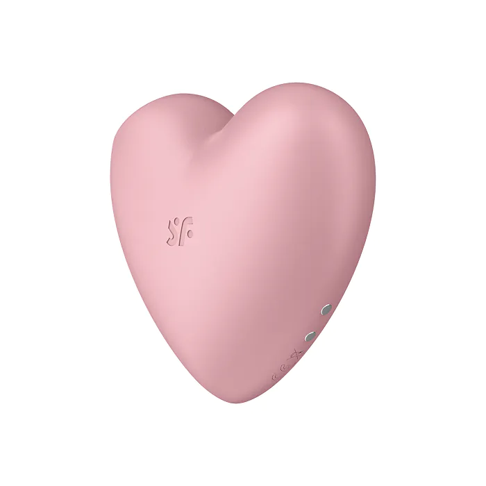 „Satisfyer Cutie Heart“ šviesiai raudonas intymios higienos masažuoklis