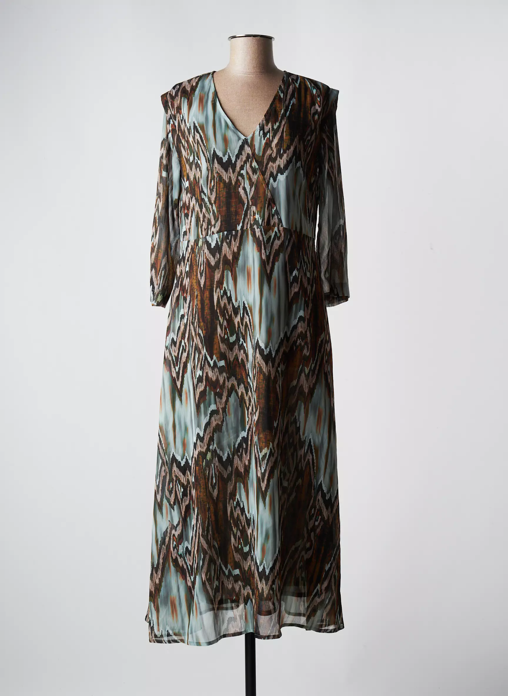 Signe Nature Robes Longues Femme couleur vert