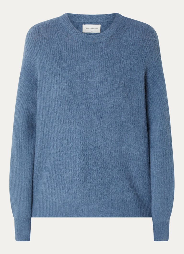Suéter de malha fina MSCH Copenhagen Gustel em mistura de lã de alpaca
