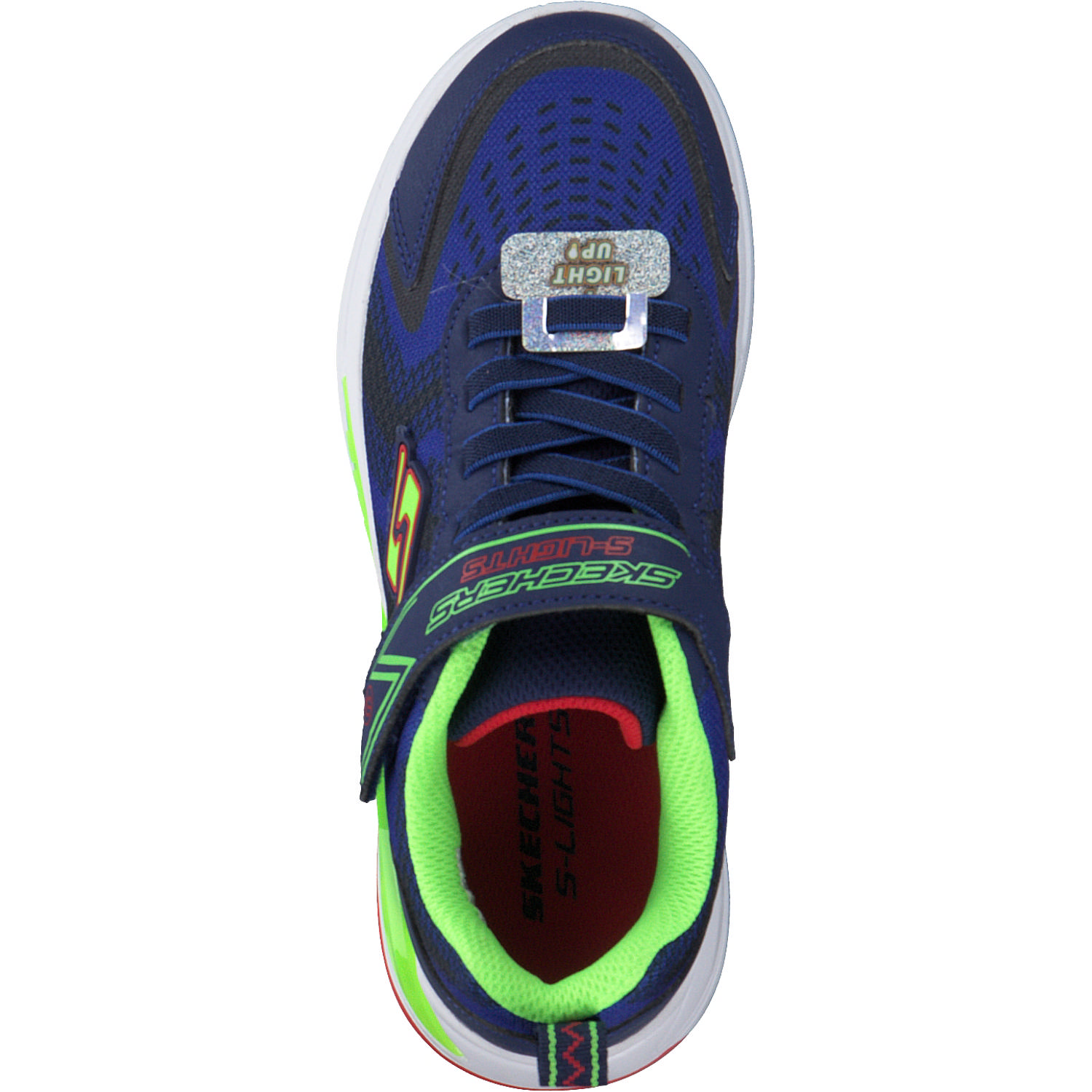 Skechers 401660L, Sneakers Low, Kinder, navy/lime/red