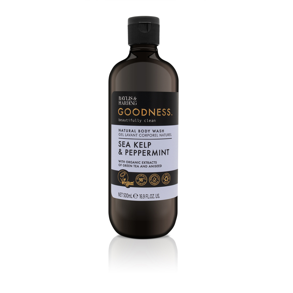 baylis & harding Gel lavant corporel Goodness 500ml - Varech & Menthe Poivrée Gel lavant