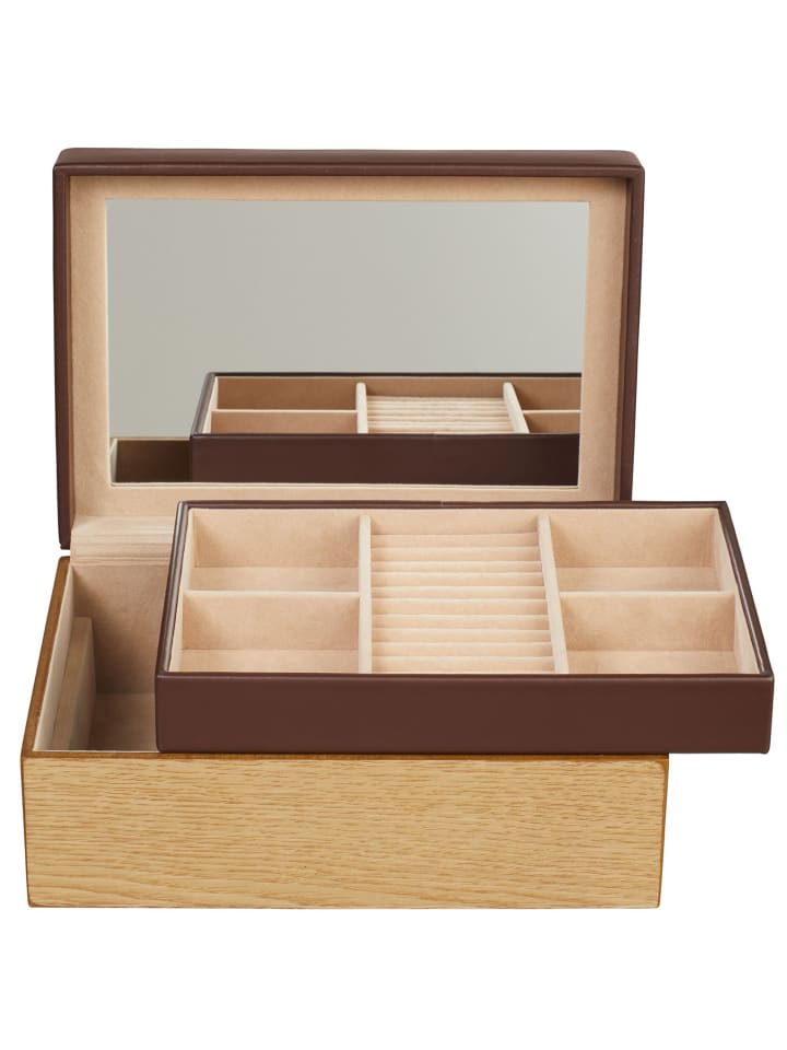 Windrose Wood Schmuckkoffer 26 cm in braun günstig kaufen onesize