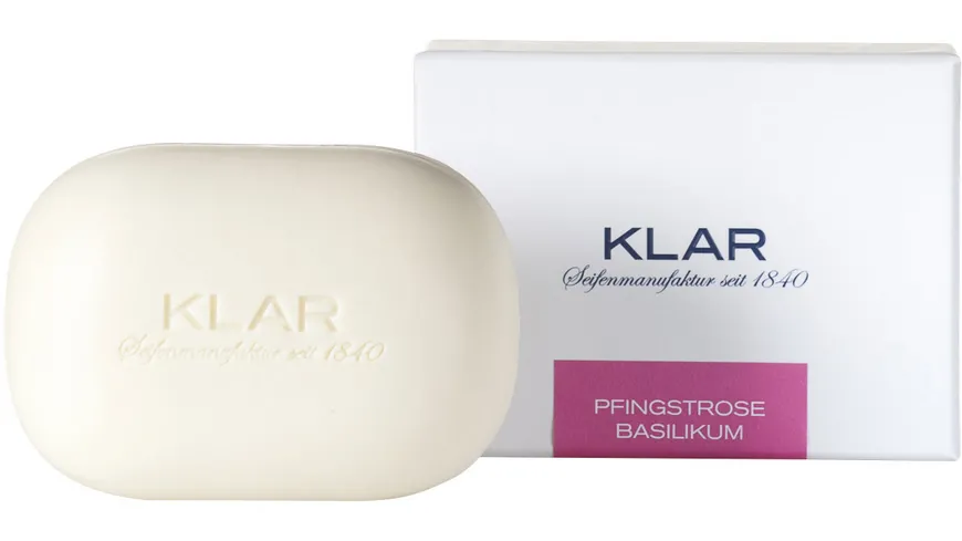 KLAR'S Exklusive Seife Pfingstrose & Basilikum 135 g