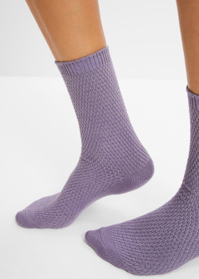 Kuschelsocken (3er Pack) mit Strukturmuster
