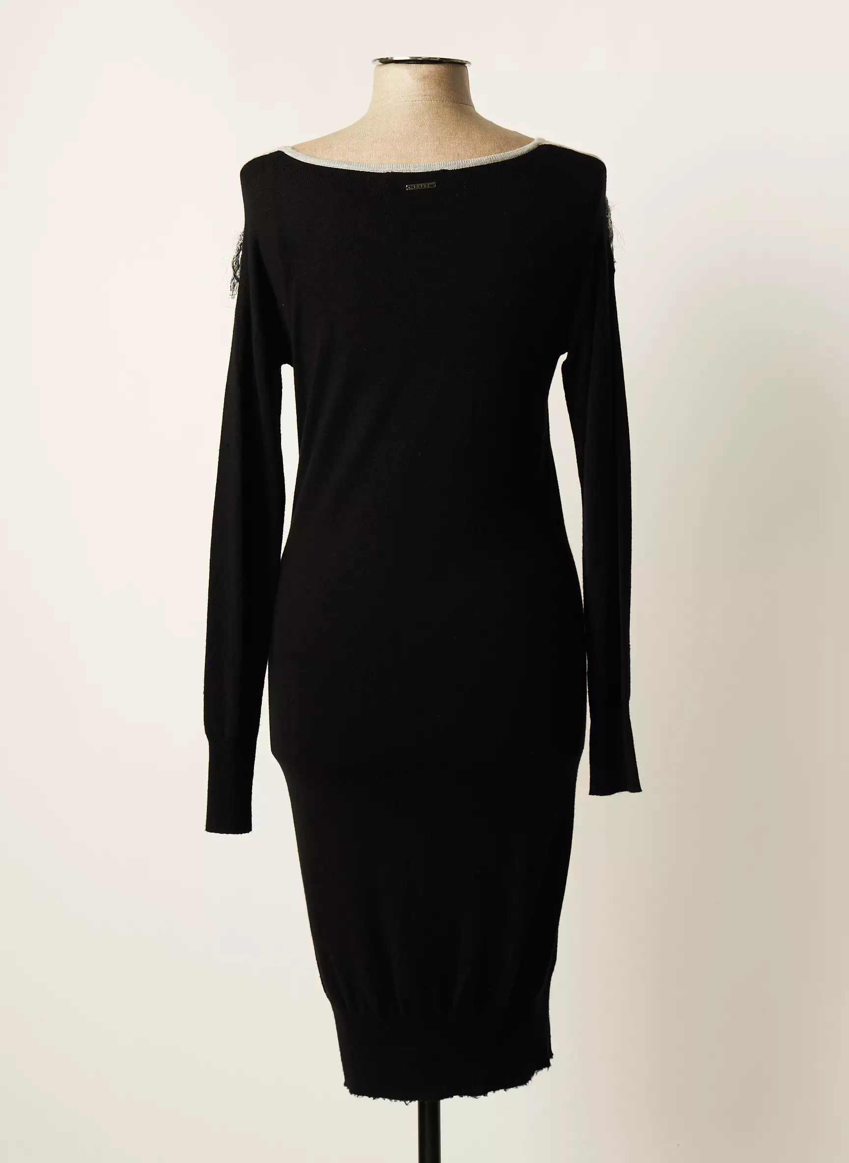 Ellei Robes Mi Longues Femme couleur noir