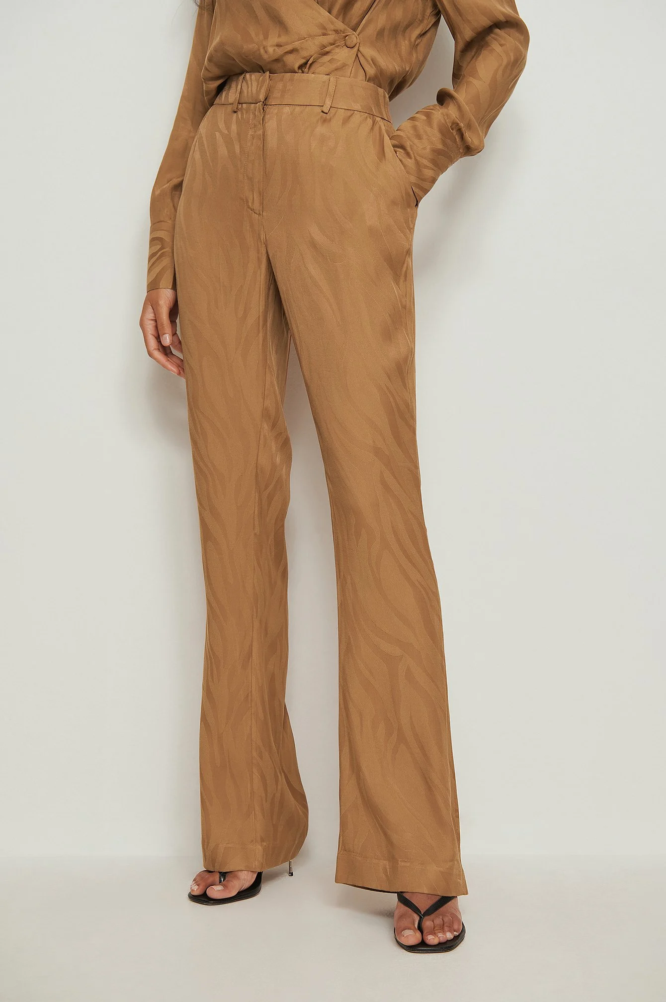 Jacquard-Zebra-Hose mit Schlag