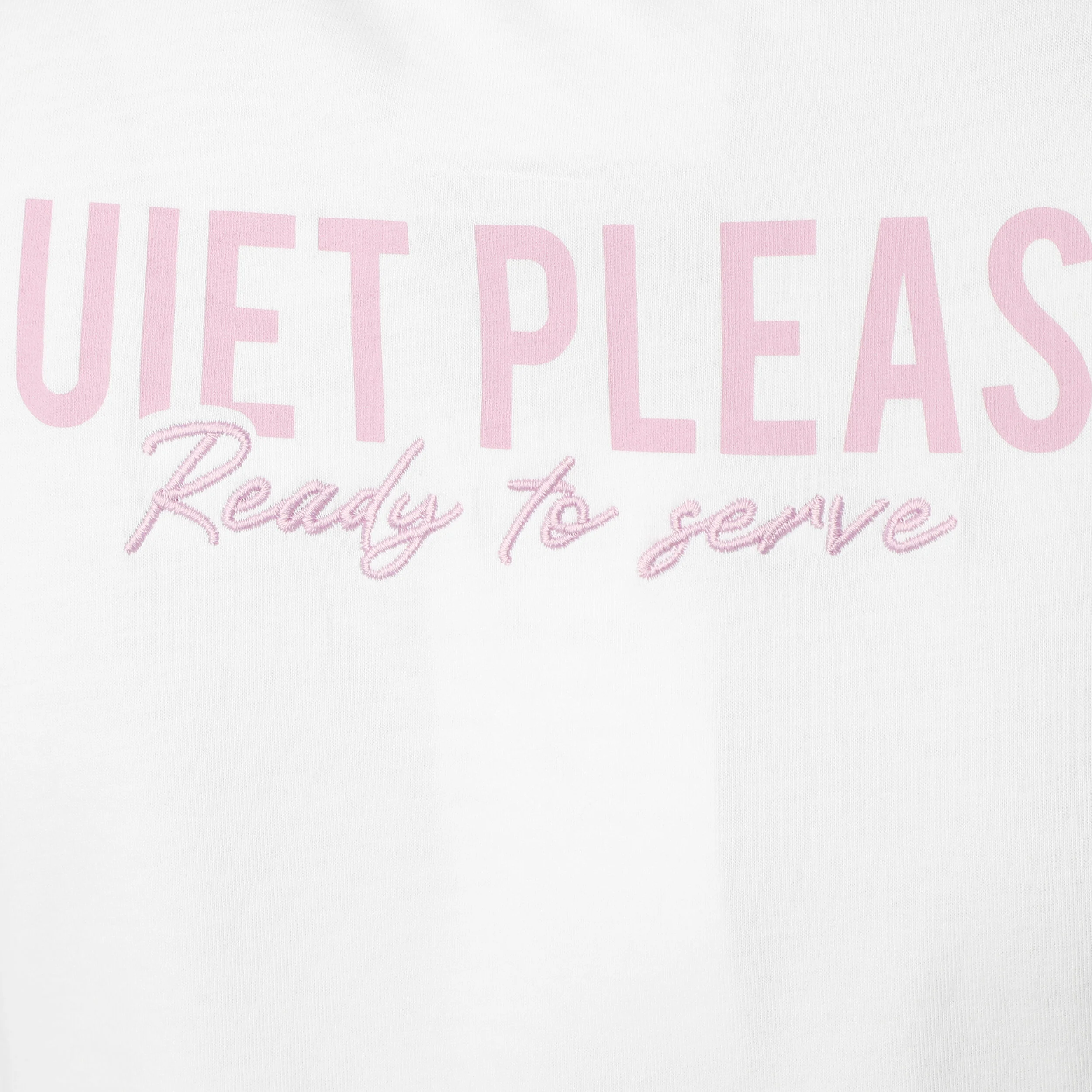 Ready To Serve T-Shirt Damen - Weiß, Rosa