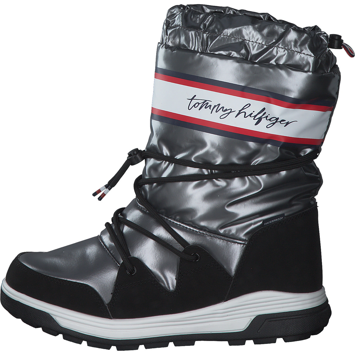 Tommy Hilfiger T3A6-32436, Winterstiefeletten, Kinder, dark silver