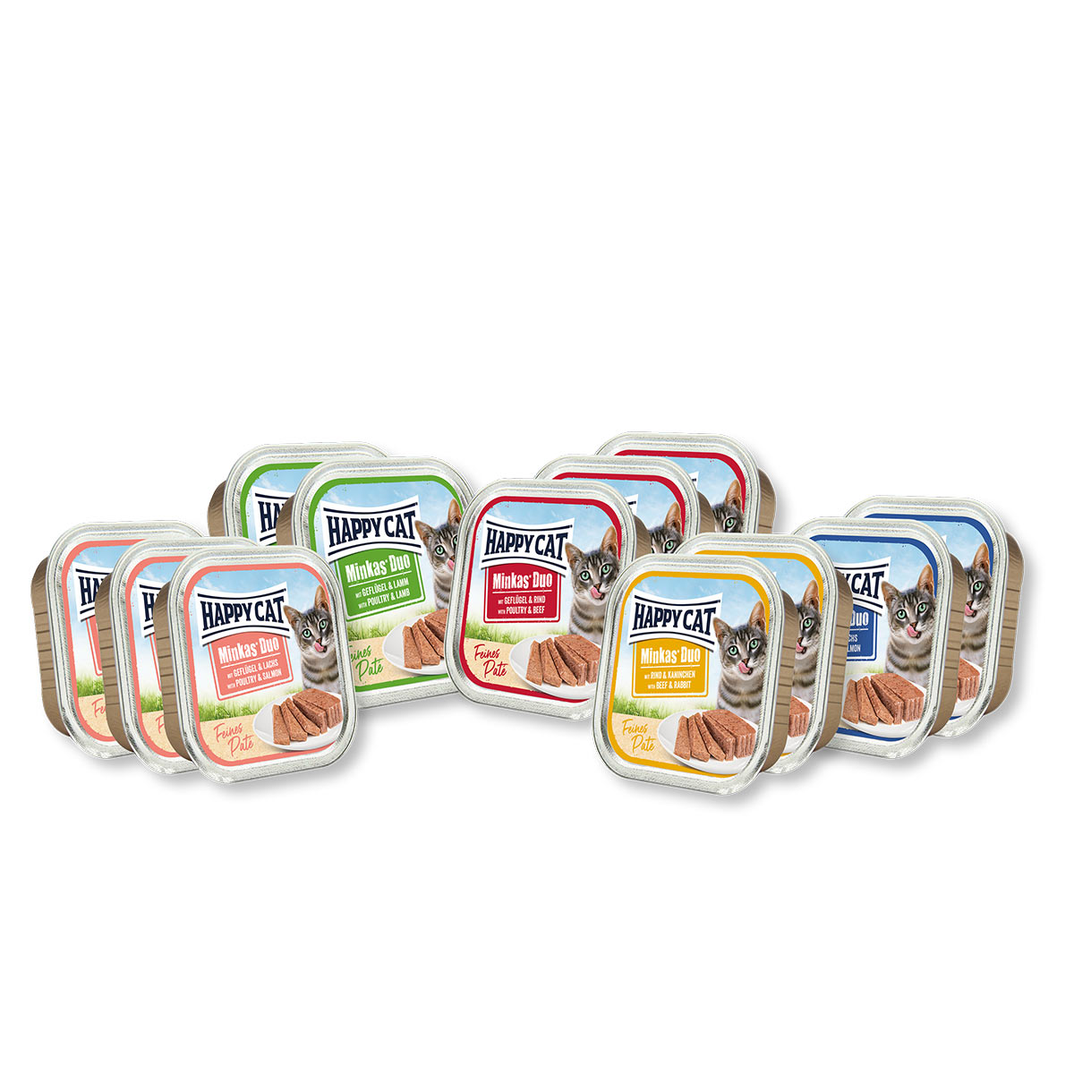 Happy Cat Minkas Duo Paté Mischtray 12x100g kaufen