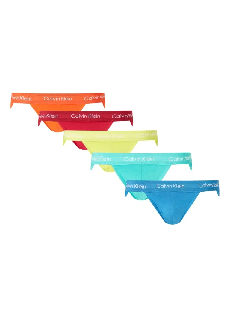Lot de 5 slips Calvin Klein This Is Love avec bande logotée
