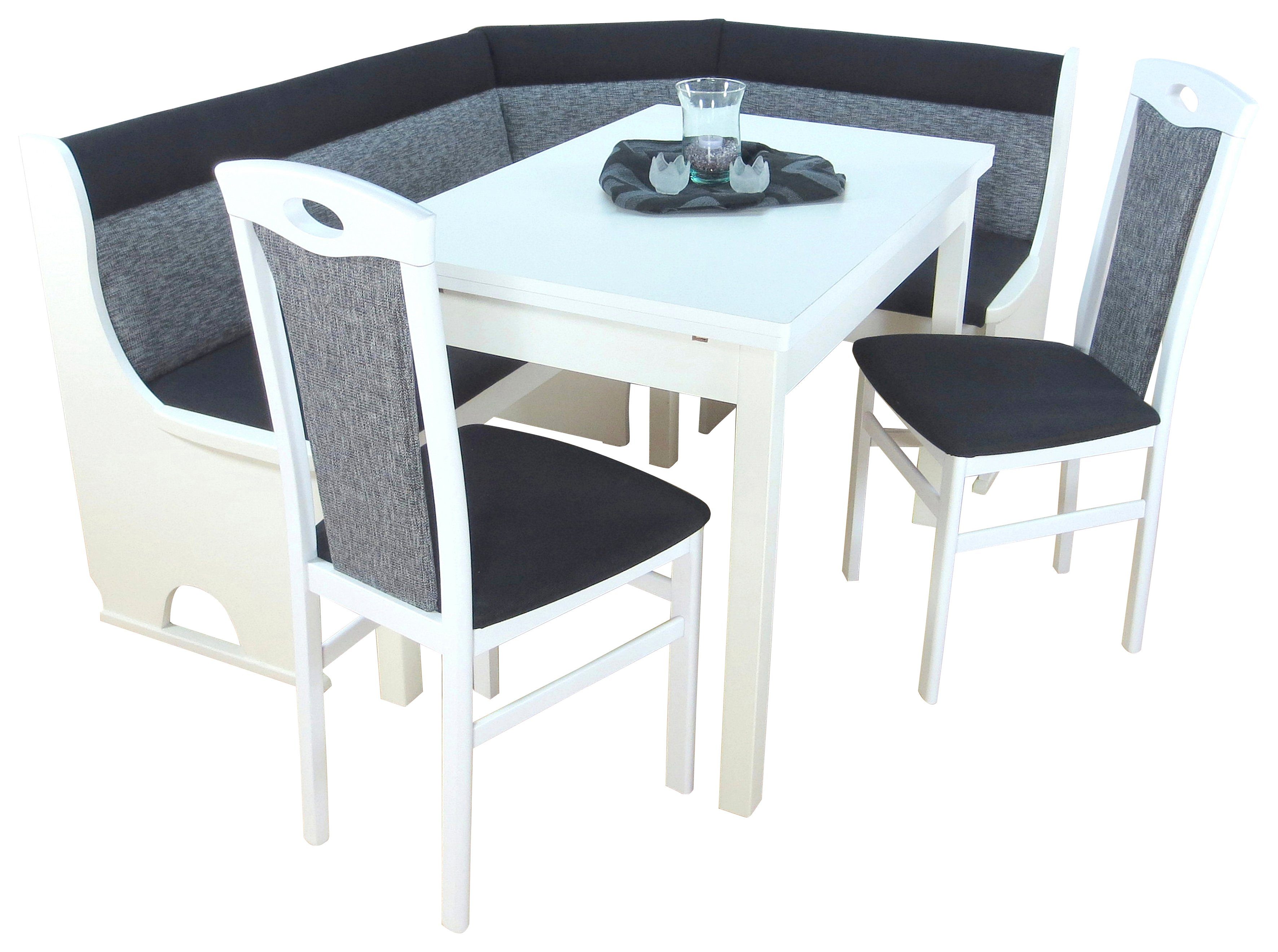 Home affaire Eckbankgruppe Madrid, (Set, 4-tlg), Schenkel wechselbar