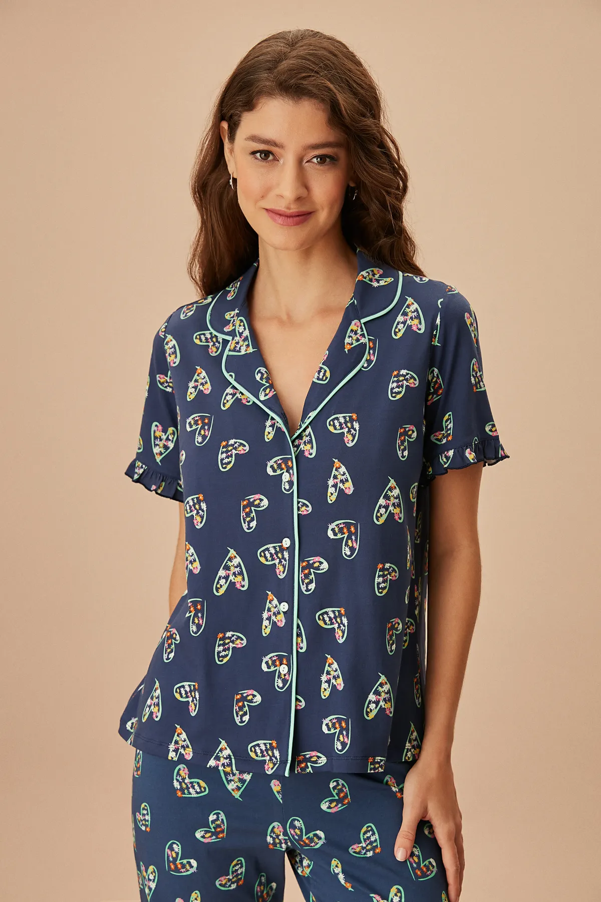SUWEN  Daisy Maskulines Pyjama-Set