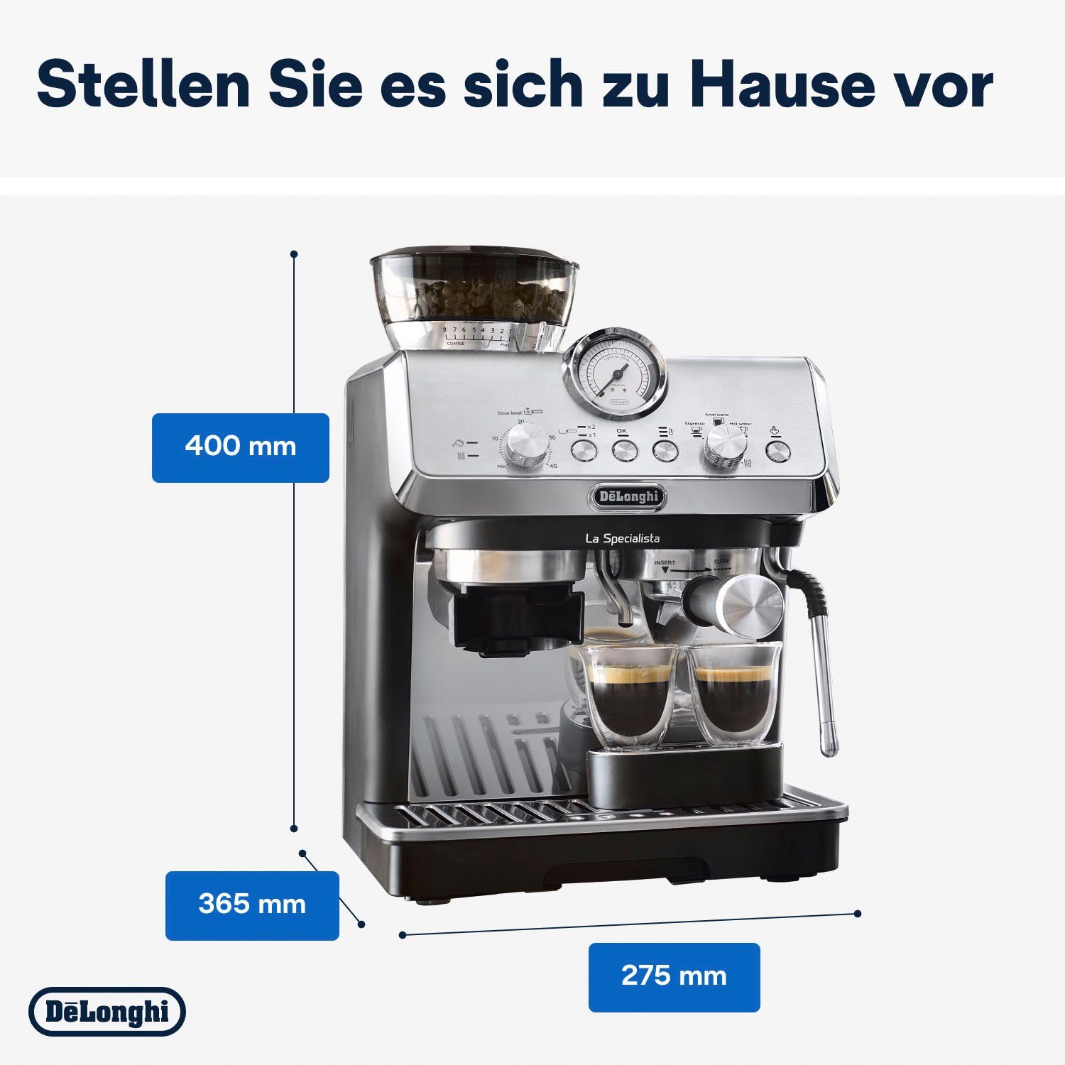 De'Longhi Siebträgermaschine La Specialista Arte EC9155.MB, inkl. 250g Selezione Espresso im Wert von UVP € 6,49