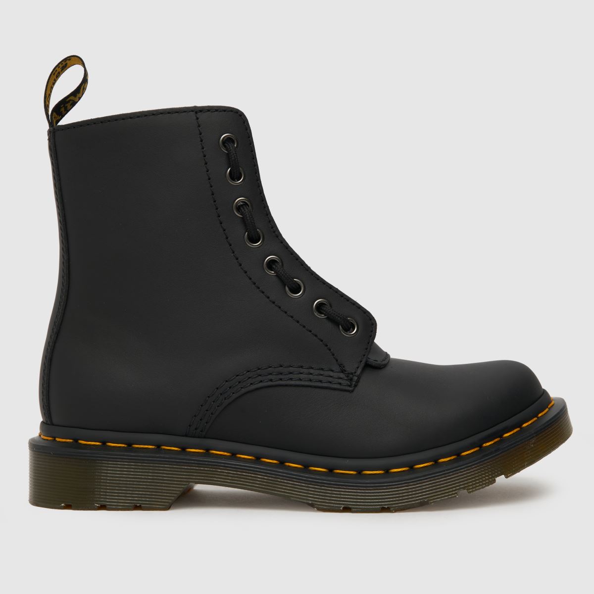 Dr Martens – Pascal – Svarta stövlar med dragkedja framtill