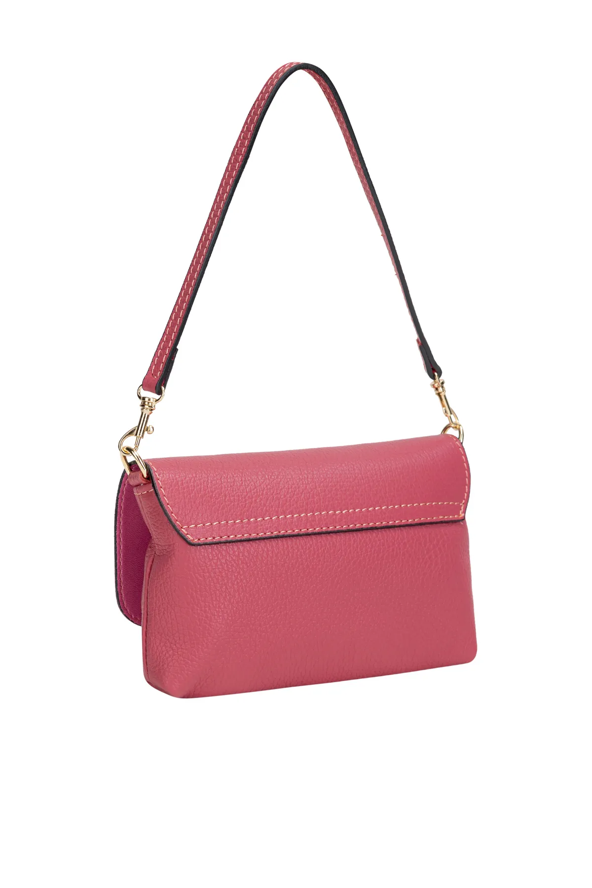 USHA  Handtasche - Rosa - Unifarben