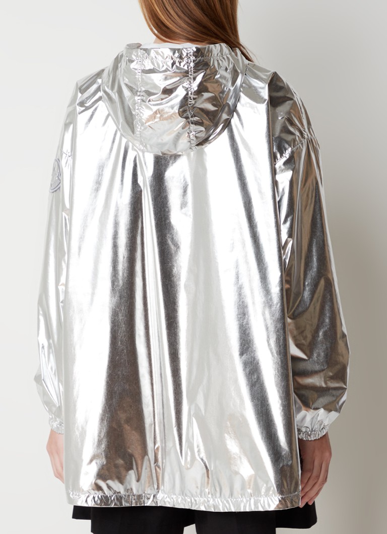 Moncler Reversible parka with hood and metallic finish