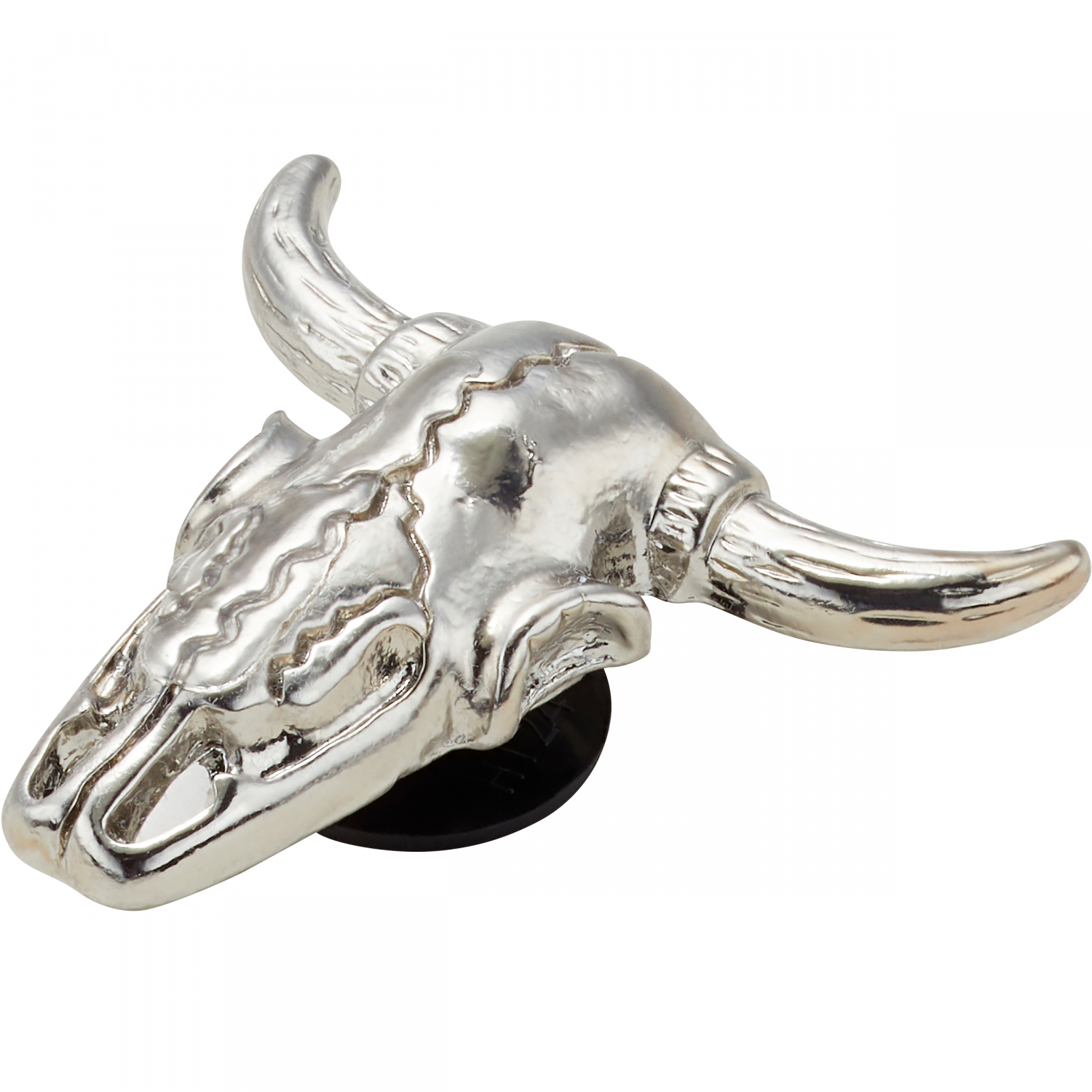 Crocs Unisex Jibbitz Crocks (Silver Cow Skull)