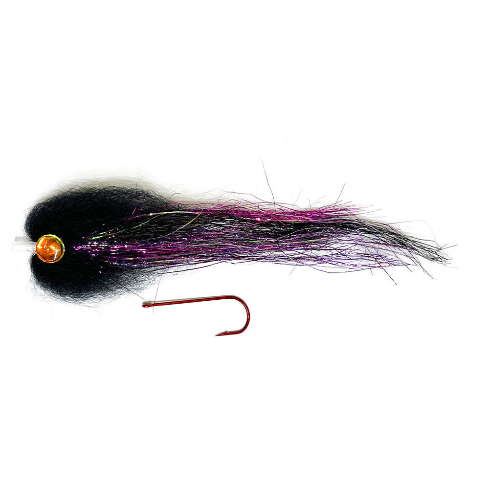 Streamer Pike SILVERSTONE caurule melni violeta 20 cm
