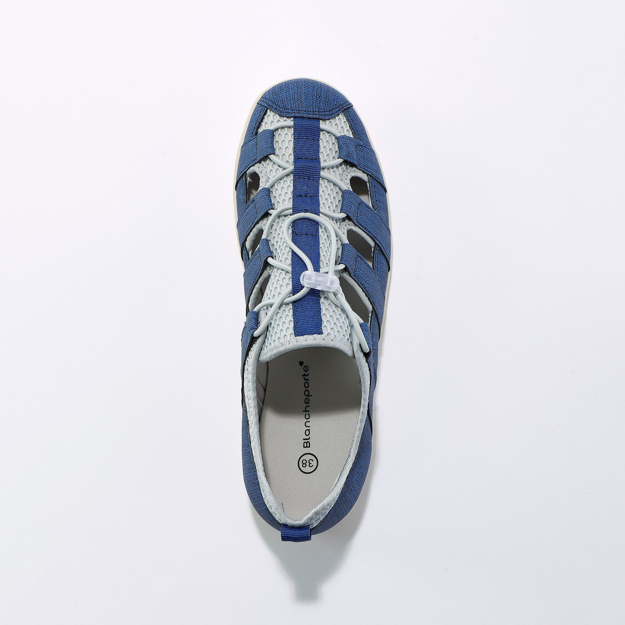 Sneakers ajourées à lacets élastiqués