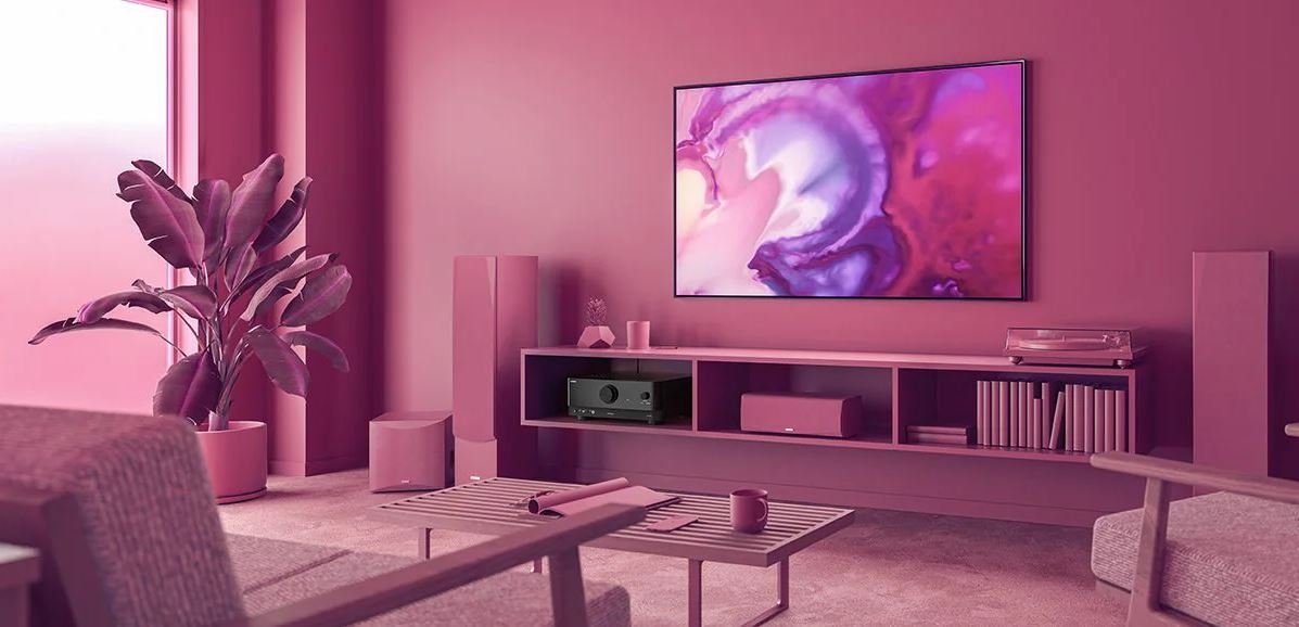 Yamaha TSR-700 7.2 AV-Receiver (Dolby Atmos mit Höhen-Virtualisierung, CINEMA DSP 3D, Music Enhancer, HDR10+, 4K120Hz, Gaming-Funktion (ALLM, VRR, QMS, QFT), YPAO R.S.C., DTS:X, Verstärker mit hoher Slew-Rate, MusicCast App, Sprachsteuerung (Alexa, G