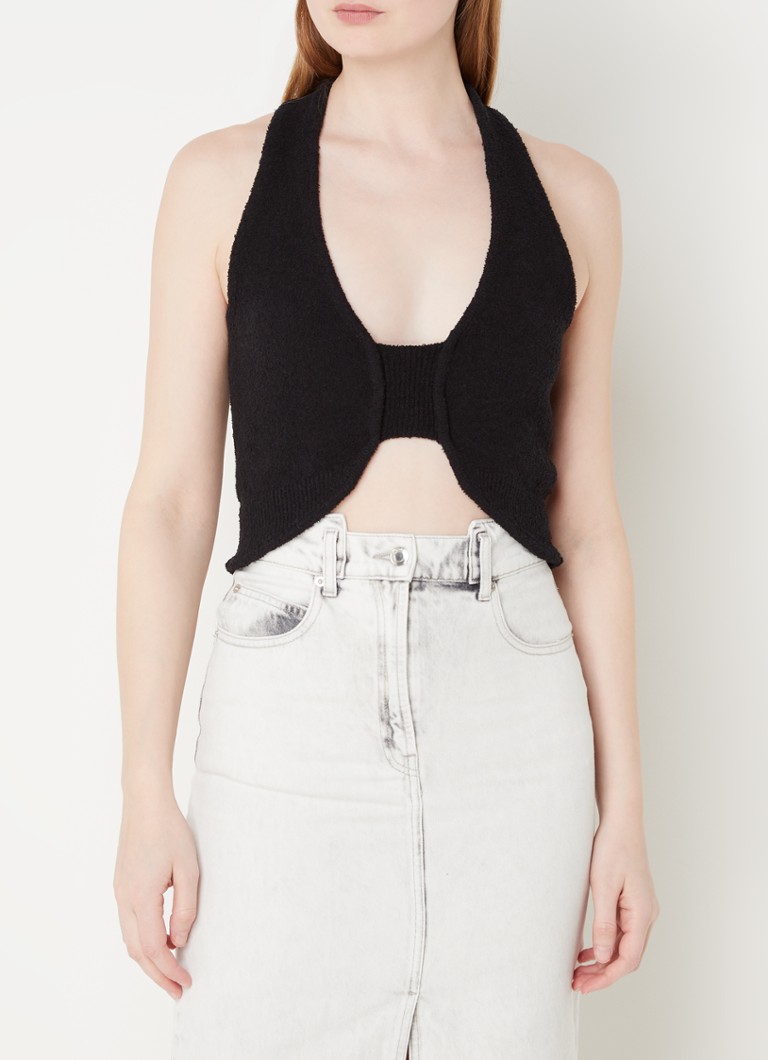 IRO Quawo πλεκτό crop top με λεπτή πλέξη και δομή