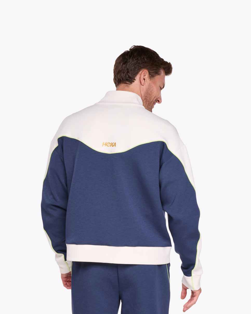 Kaitoro Knit Jacket Alabaster / Varsity Navy